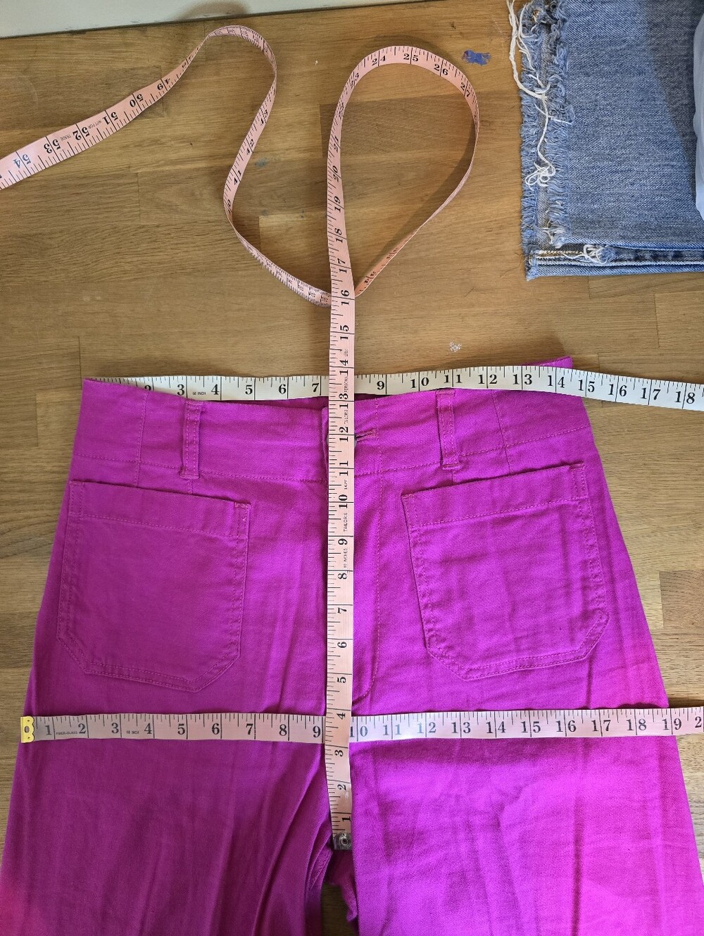 Maeve Colette European Linen Stretch High-Rise Wide-Leg Pants 28T Tall - Picture 10 of 12